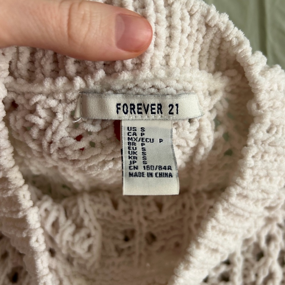 Forever 21 Cream Knit Sweater - Picture 4 of 7